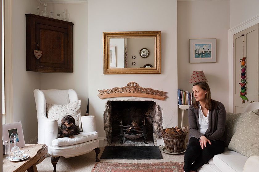 Emily Bond -in-her-living-room