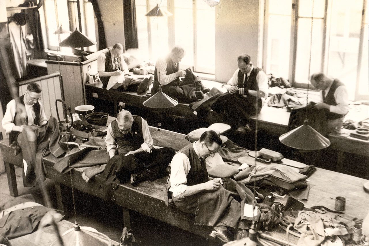 Old workshop at Henry Poole 1944