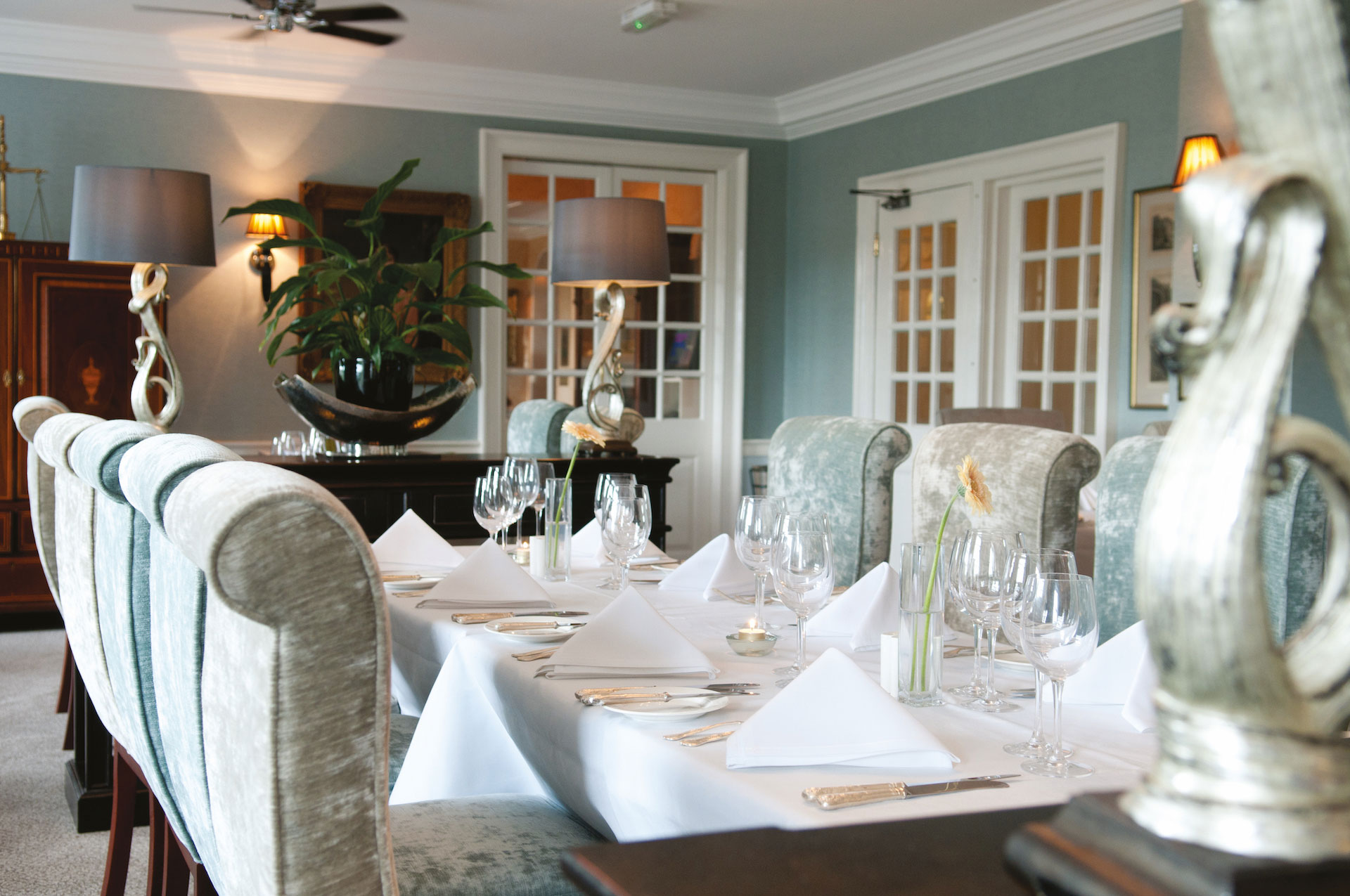 The Cavendish Hotel Baslow dining room