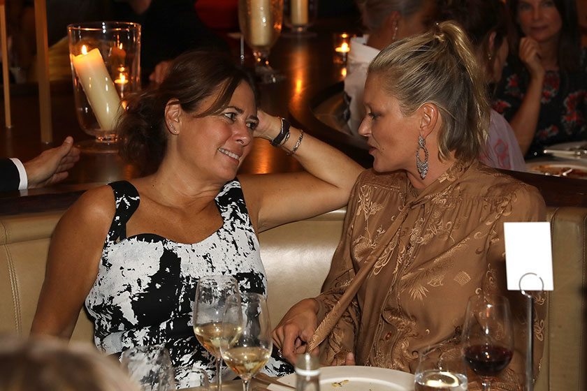Alexandra Shulman and Kate Moss bof500 dinner at the London EDITION