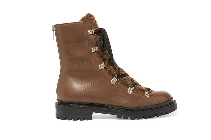 Jimmy Choo shearling leather boots, £895