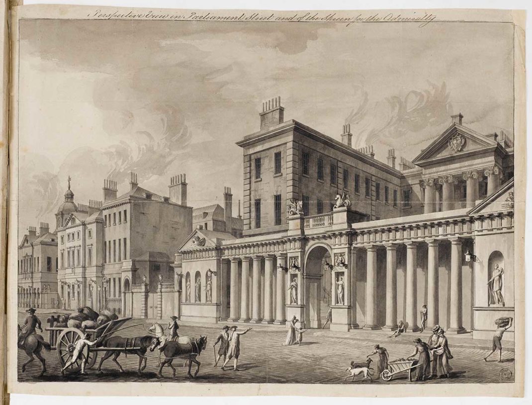 Robert Adam The Admiralty Screen Whitehall-1759