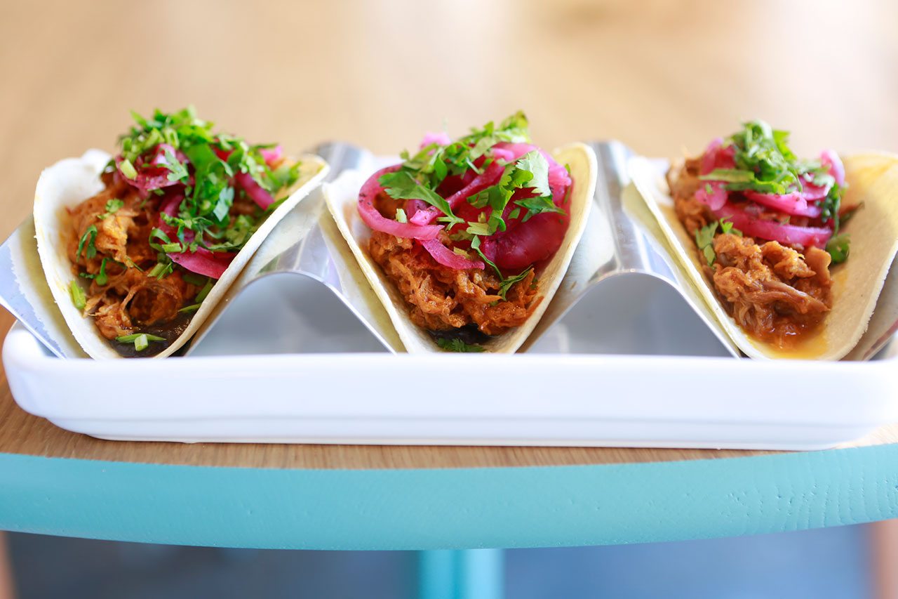 Wahaca pork pibil tacos