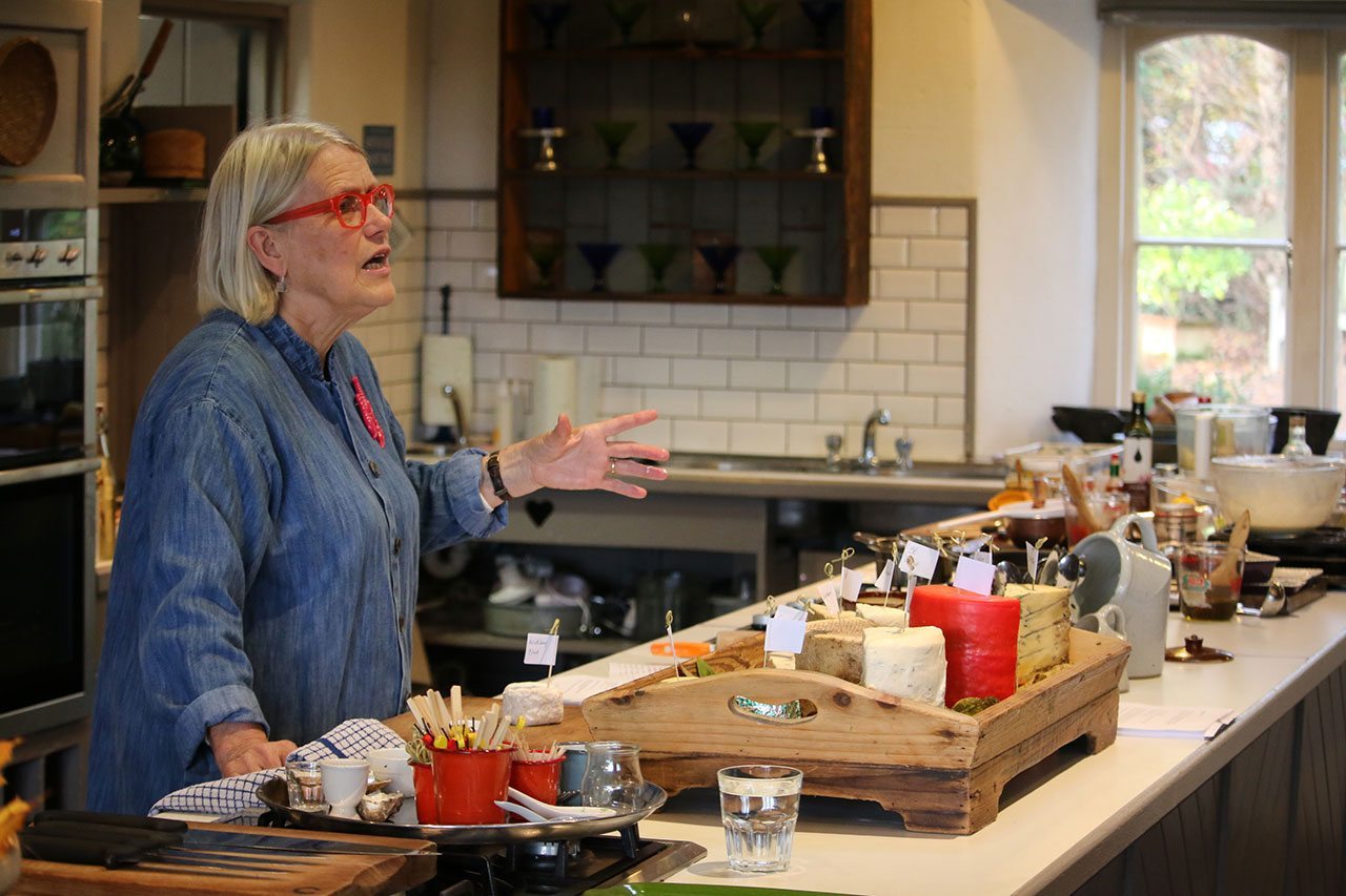 Woman teaching at Ballymaloe Cookery school