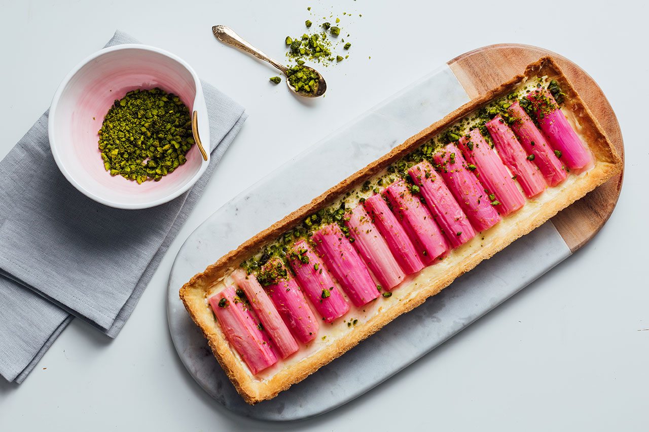 Rhubarb tart social pantry