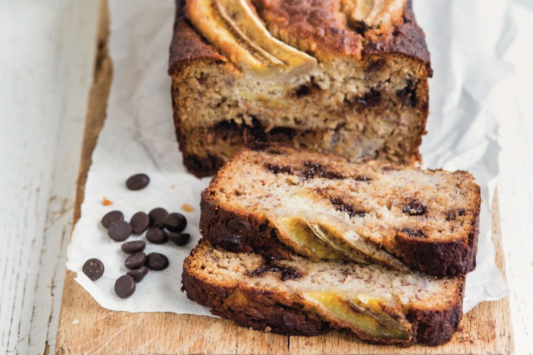 Coconut and Banana Chocolate Chip Bread Recipe
