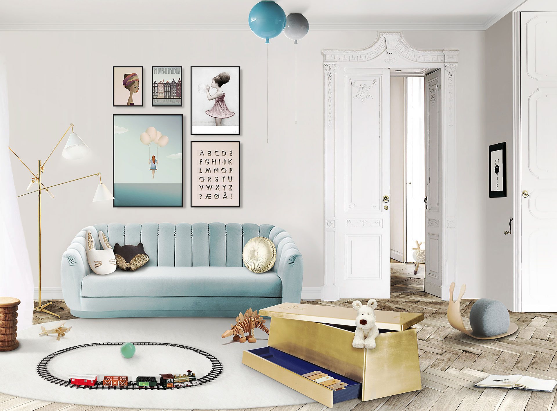 Gold Toy Box Circu
