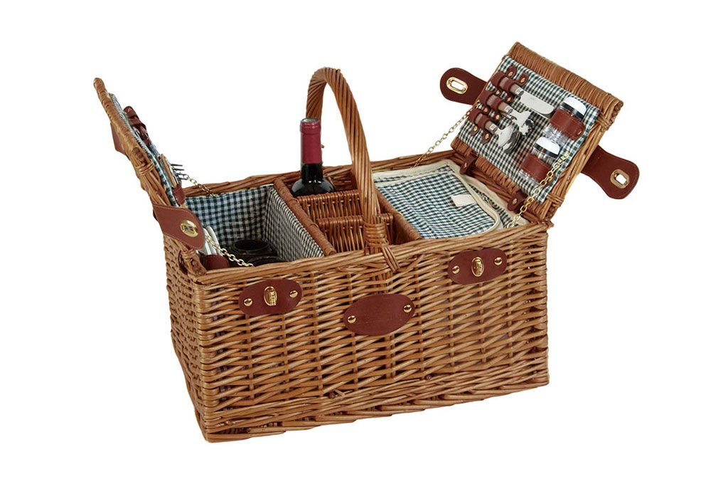 Saint Germain picnic basket in green