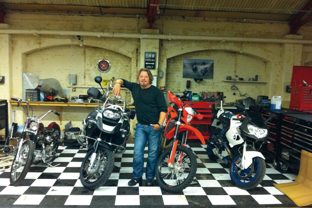 charley with his bikes