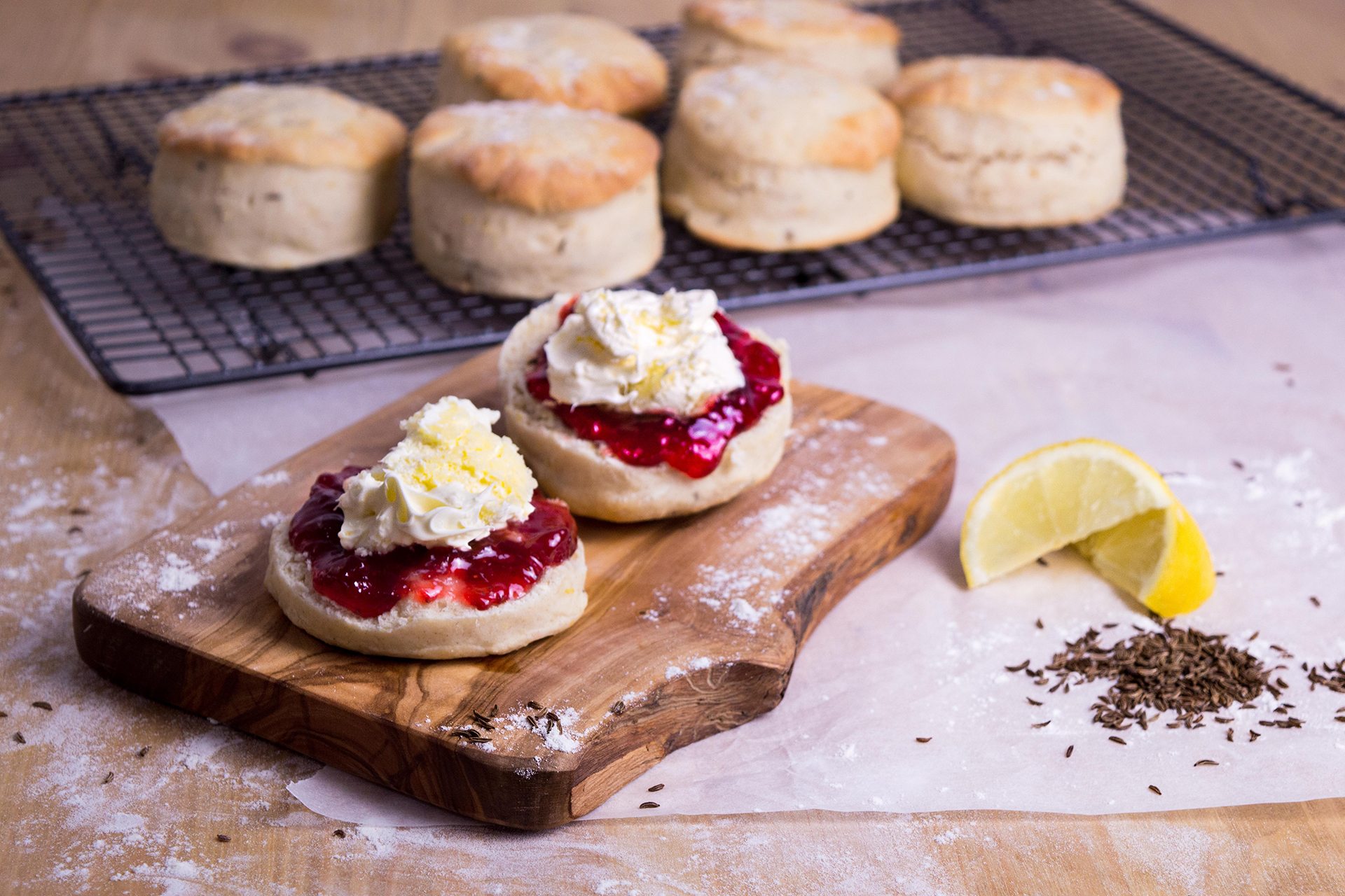 Lemon and Caraway Scones