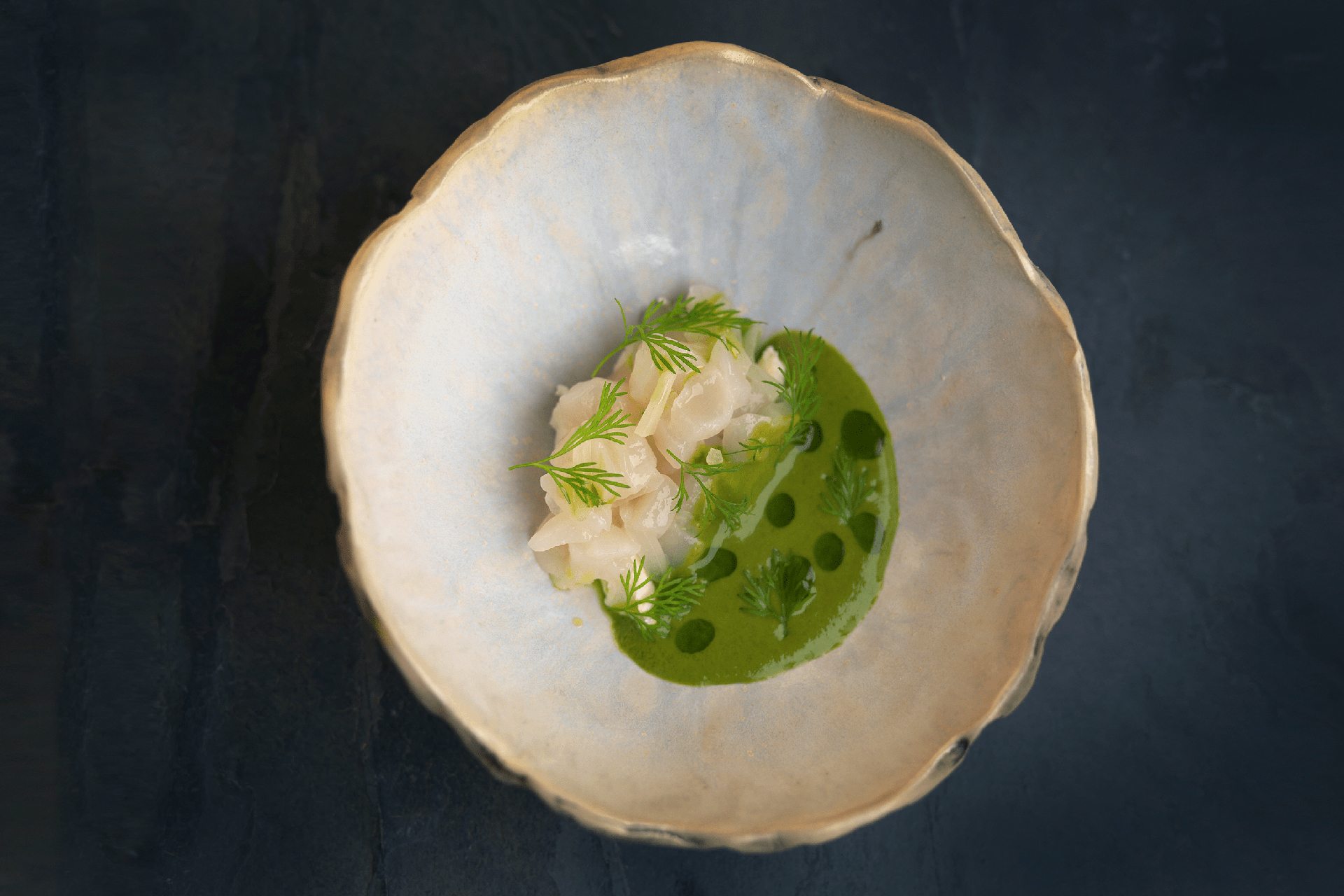 Norn Scallop Onon Watercress