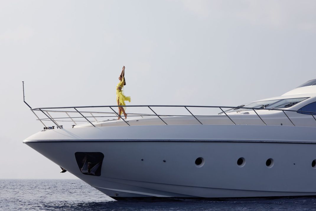 August 17 Fashion Shoot Maldives Yacht
