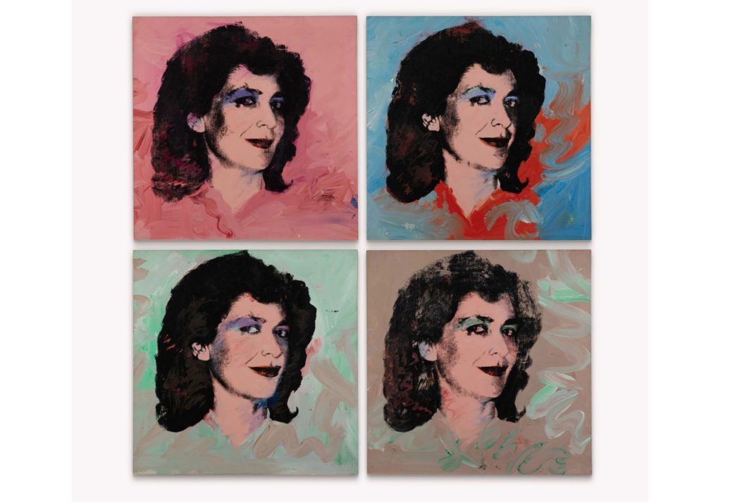 Andy Warhol Graziella Lonardi, 1973, acrylic and silkscreen ink on linen, in four parts