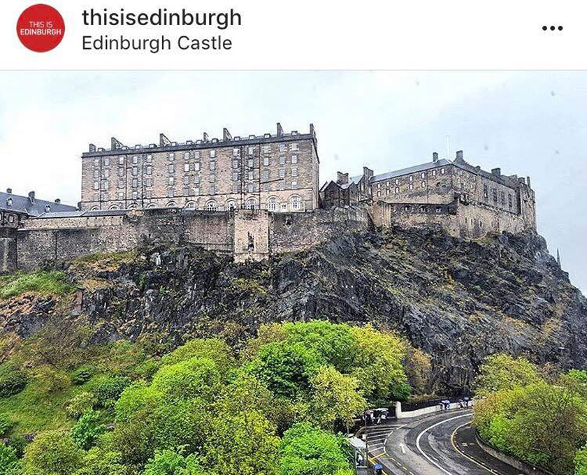 edinburgh castle instagram