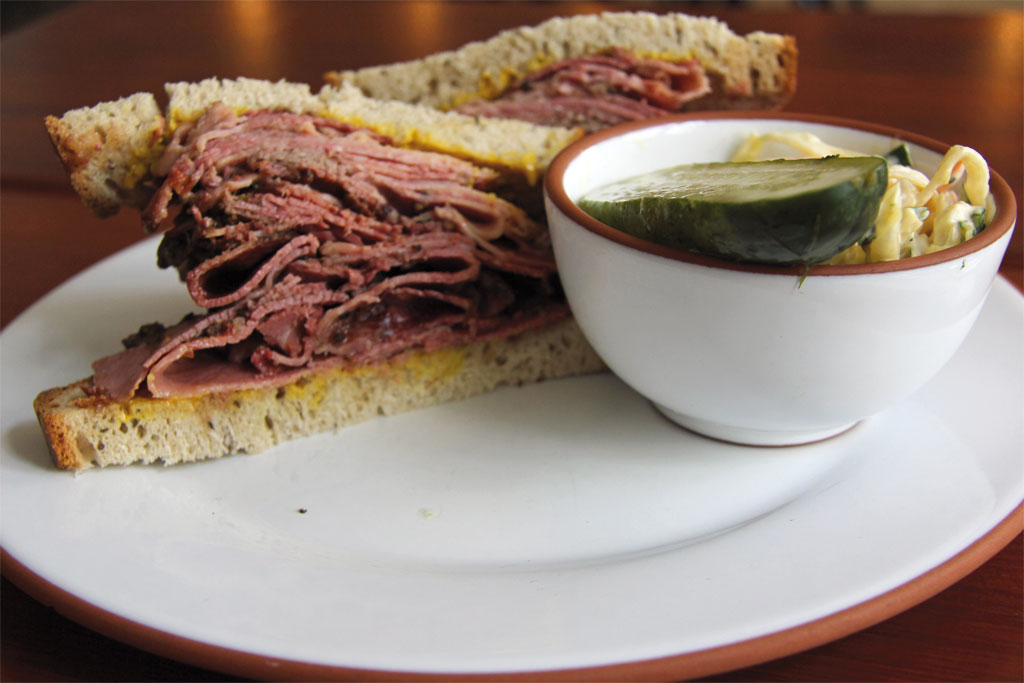 Pastrami Sandwich at Mogg Melzer