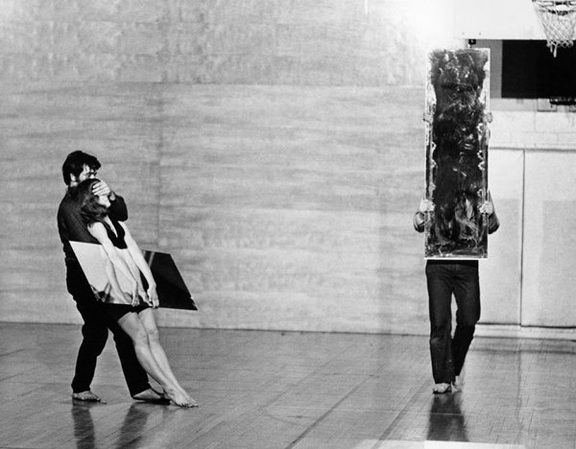 Joan Jonas Mirror pIece ii 1970 performance 14th Street Emanuel YMHA New York