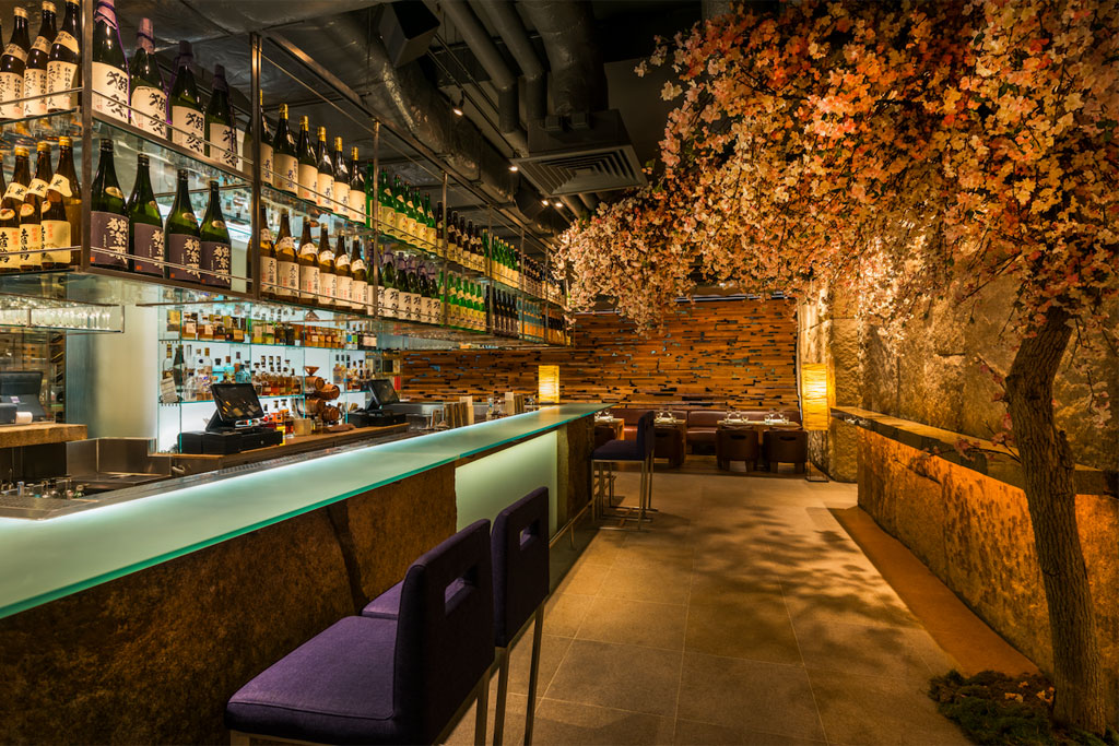 Zuma London's Cherry Blossom Bar
