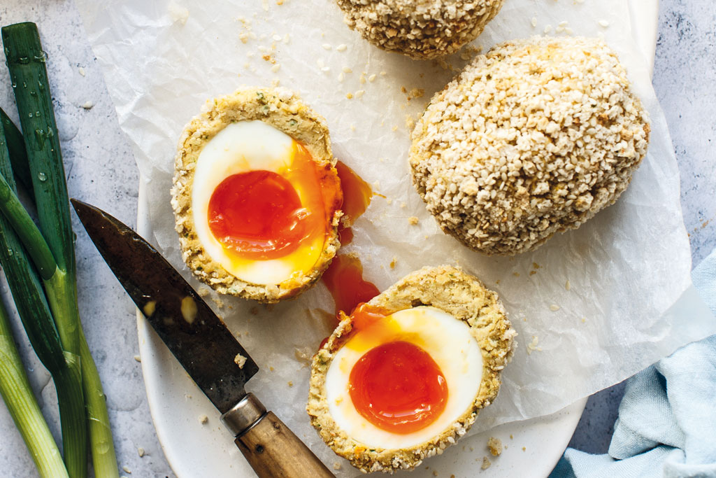 Vegetarian Spiced Chickpea Scotch Egg