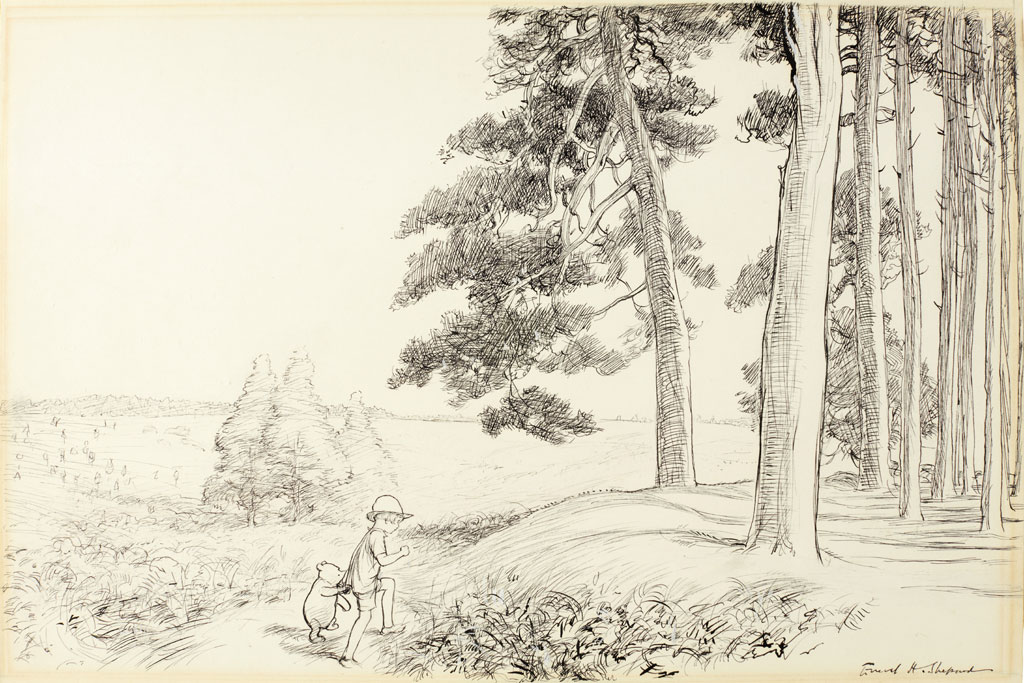 E.H. Shepard -an enchanted place on the very top of the Forest -Estimate £70,000 90,000