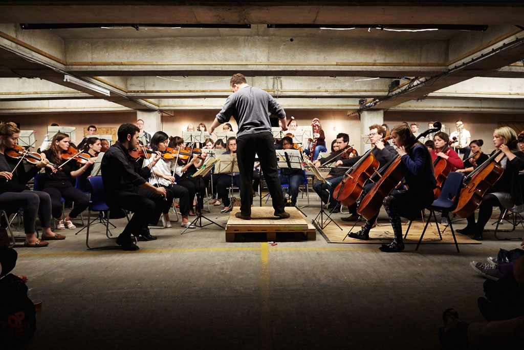 The Multi Story Orchestra at Bold Tendencies. (c) Ambra Vernuccio