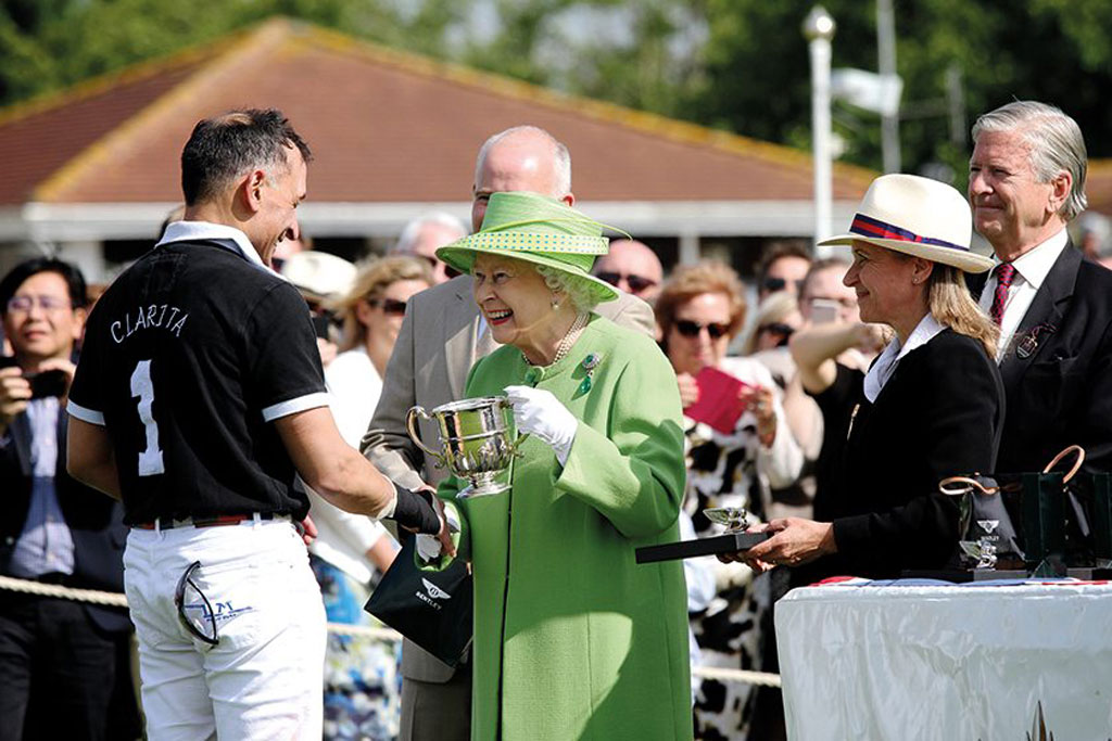 The Queen at Guards Polo Club