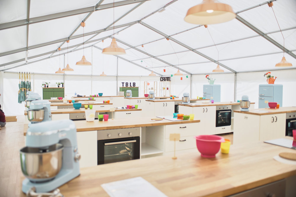 The Big London Bake marquee interior