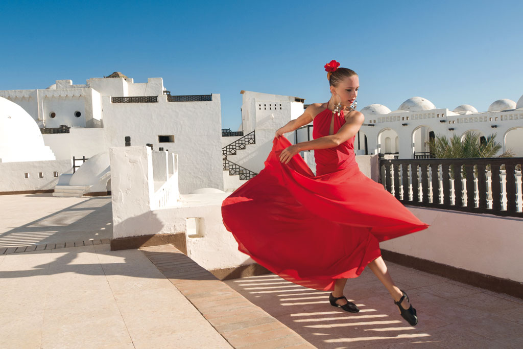 red dress dancer