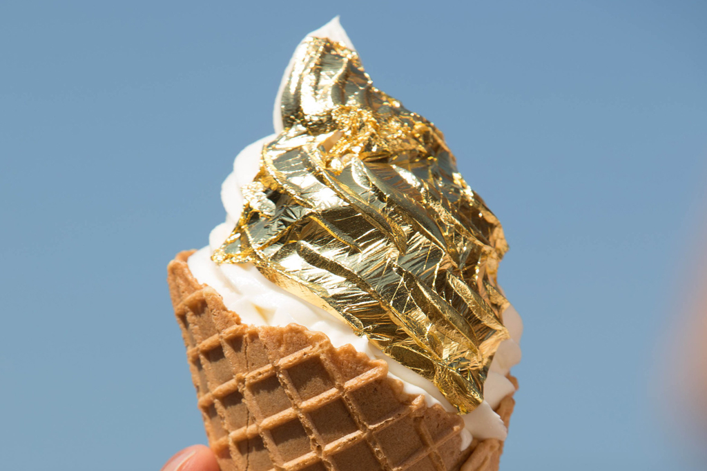 Gold Leaf Ice Cream