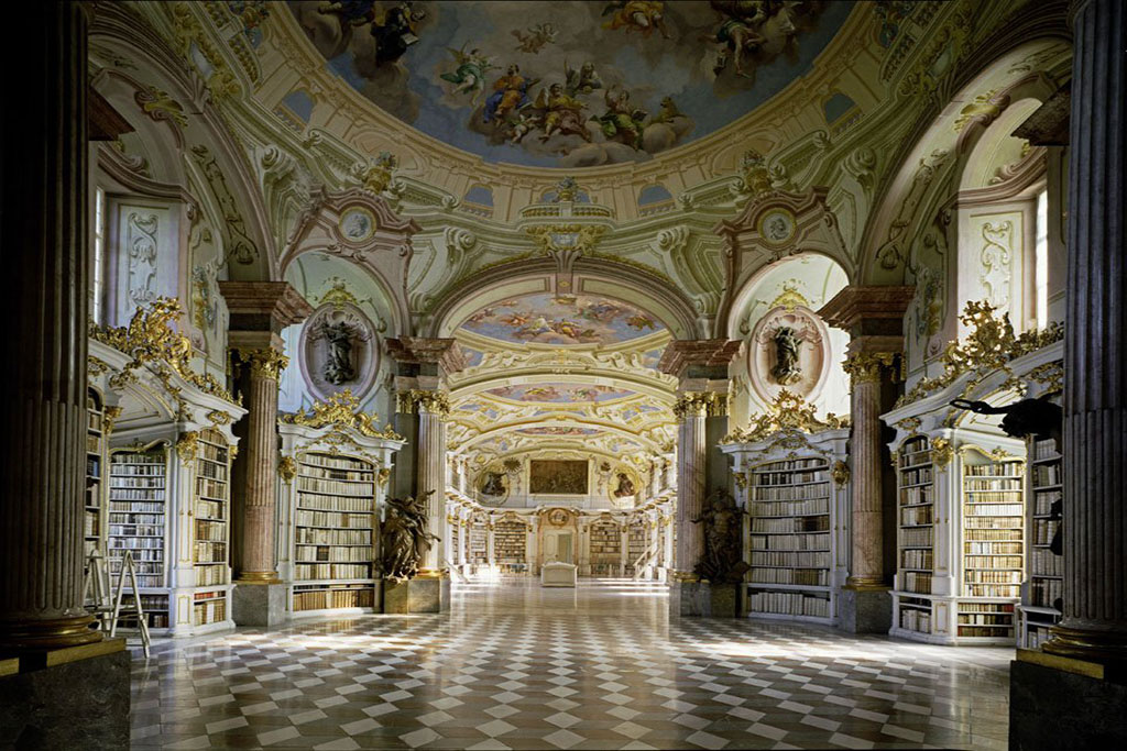 Stiftsbibliothek Admont (Admont Abbey Library), Austria