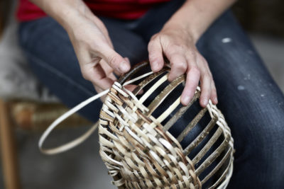 Hauser & Wirth Hazel Basket Weaving