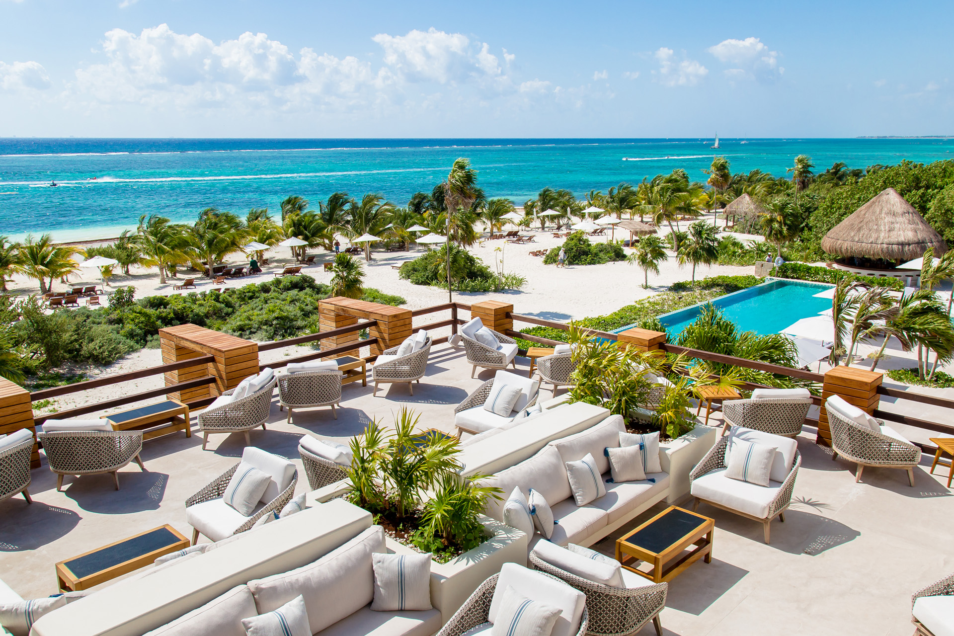 Raw Bar on the beach at Chablé Maroma