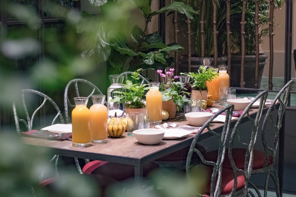 Petersham Nurseries Breakfast Setting