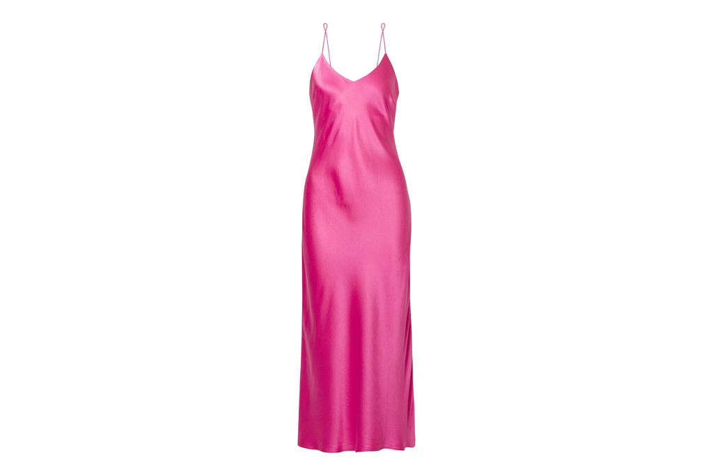 Annie Bing Rosemary silk-satin midi dress