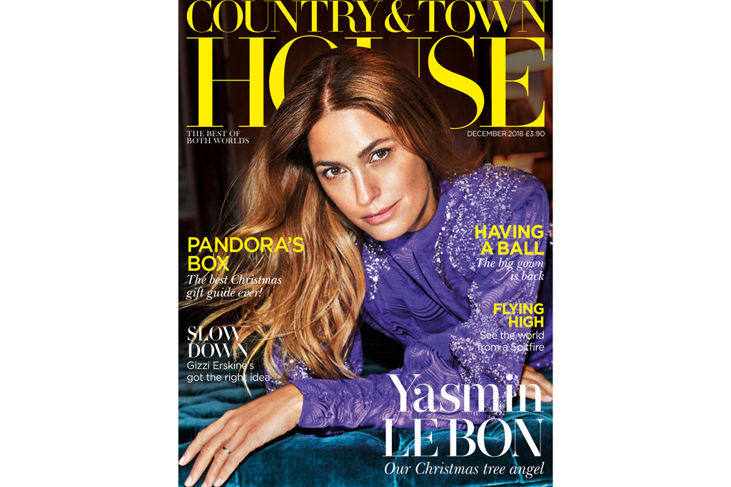 December 2018 cover star is Yasmin Le Bon