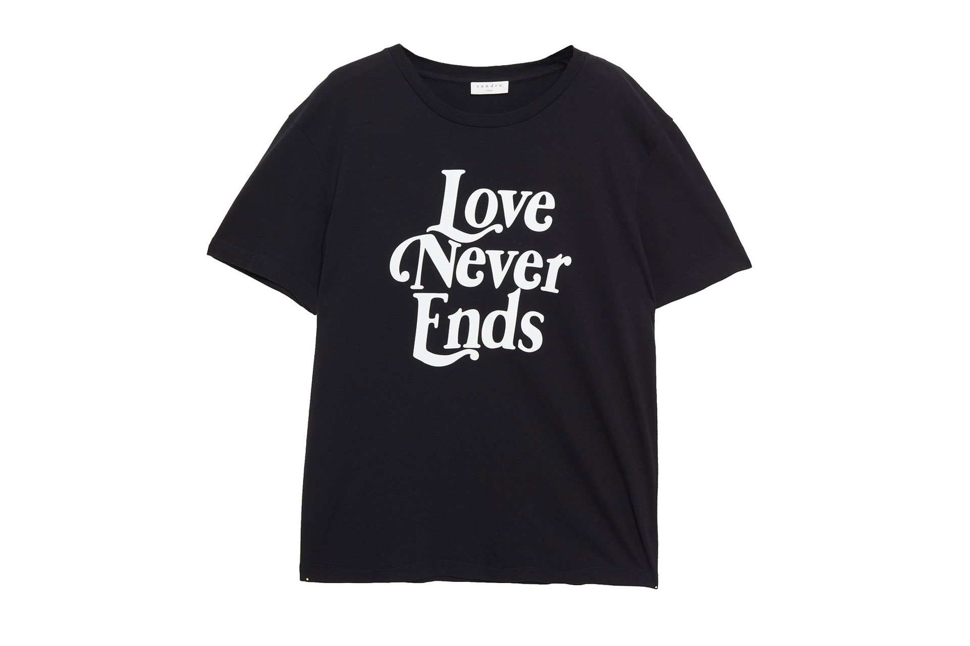 Sandro Printed cotton-jersey T-shirt