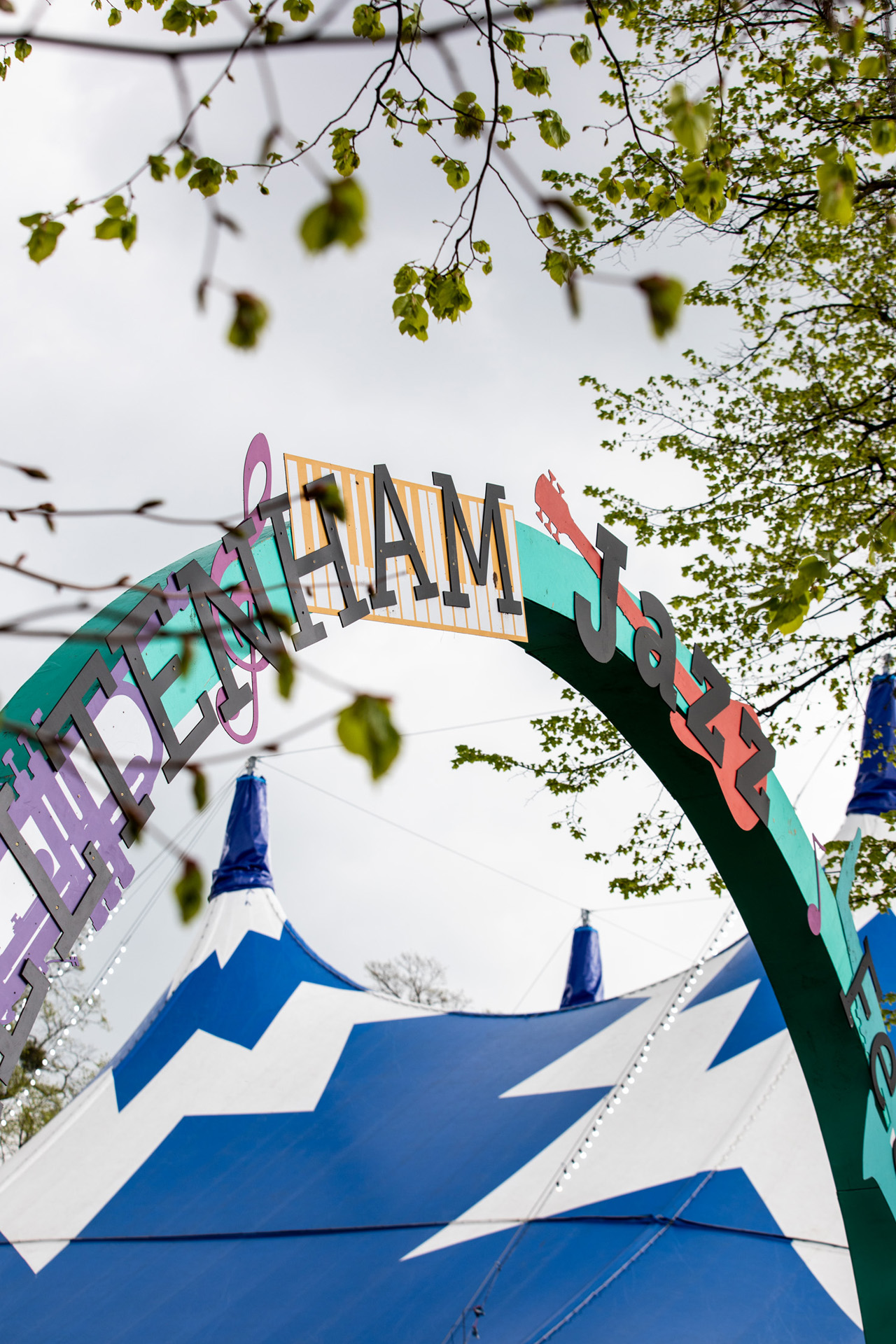 A Cheltenham Jazz Festival banner