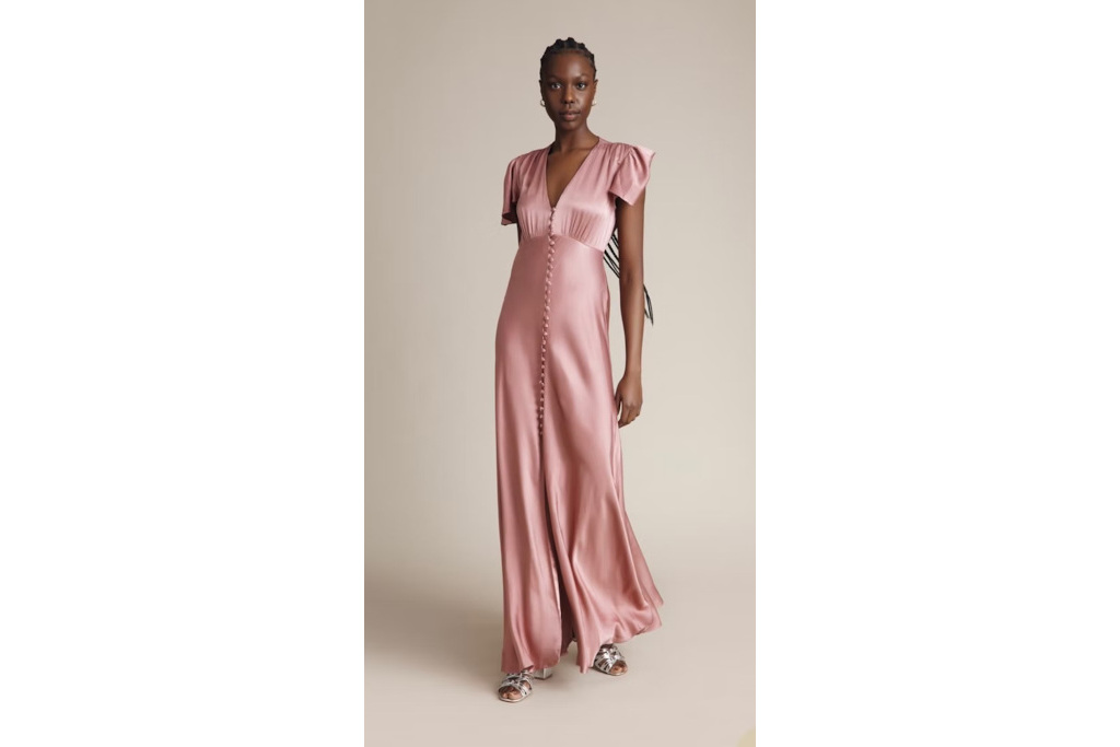 Woman in pink dress