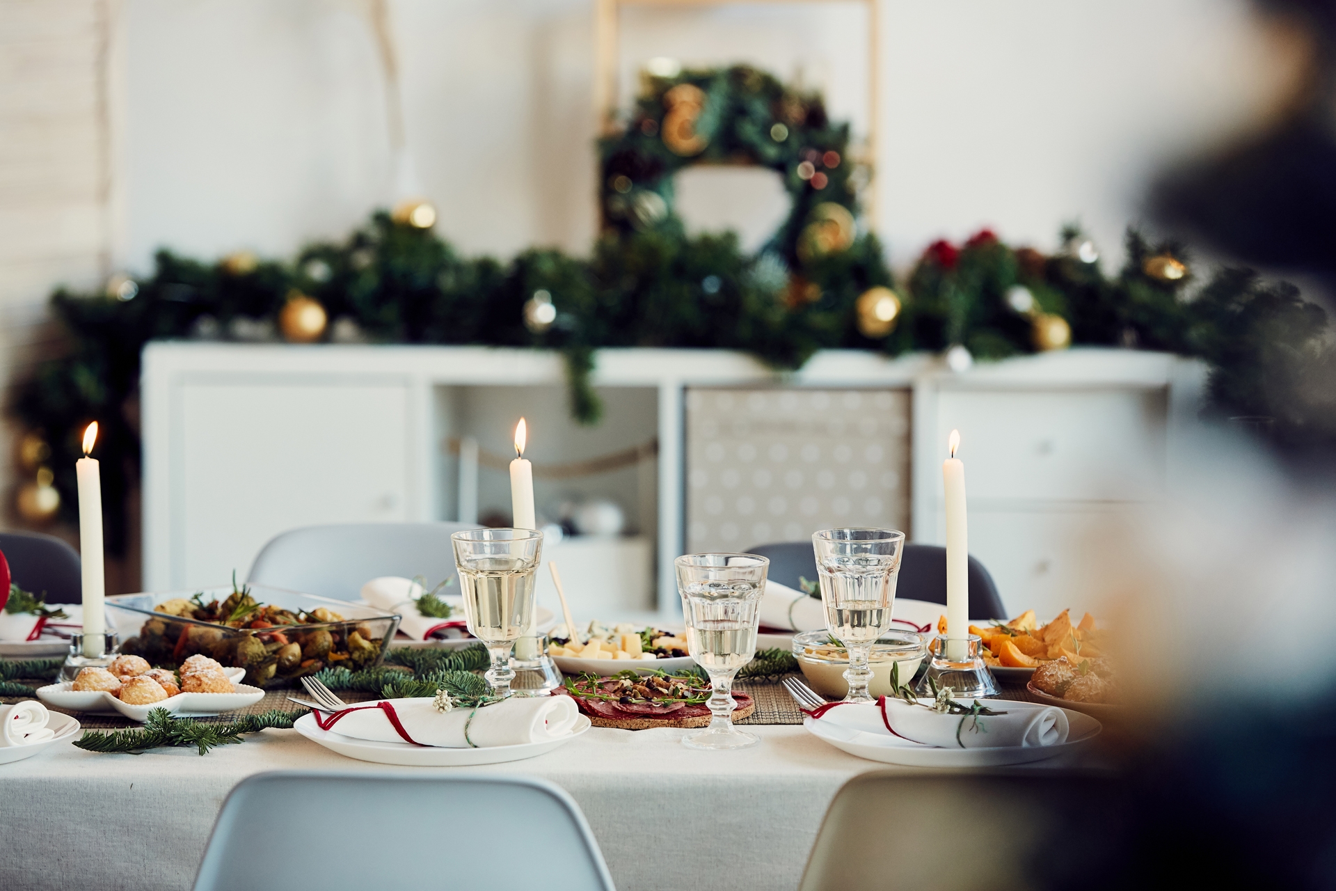 Christmas party table