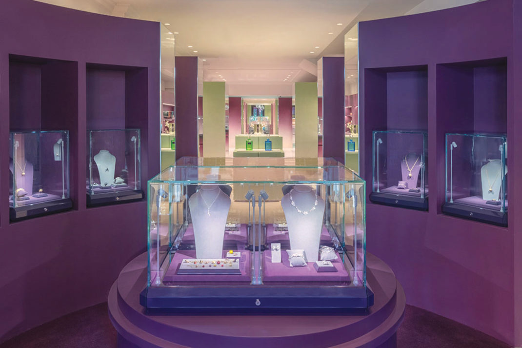 Purple showroom