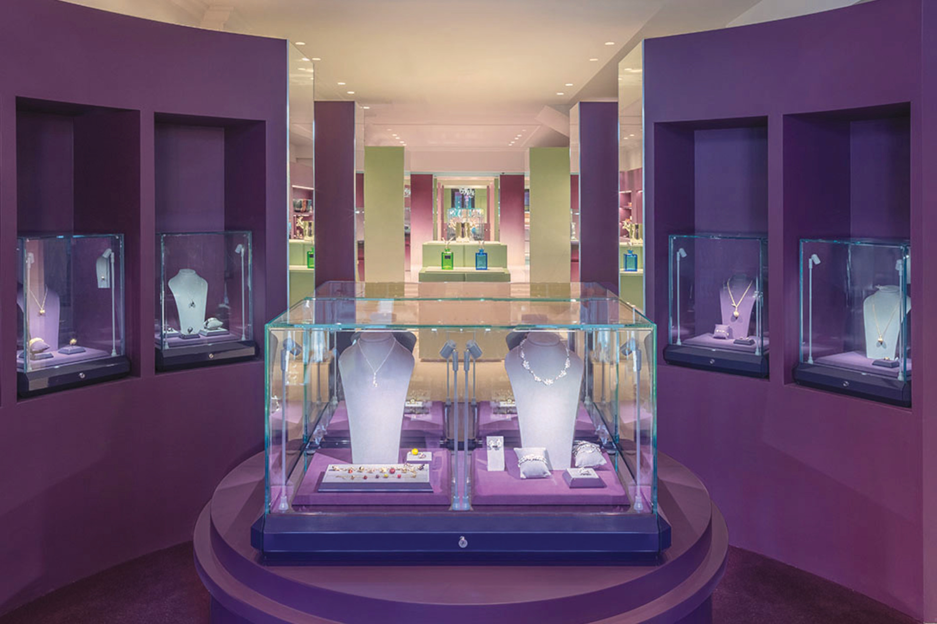 Purple showroom