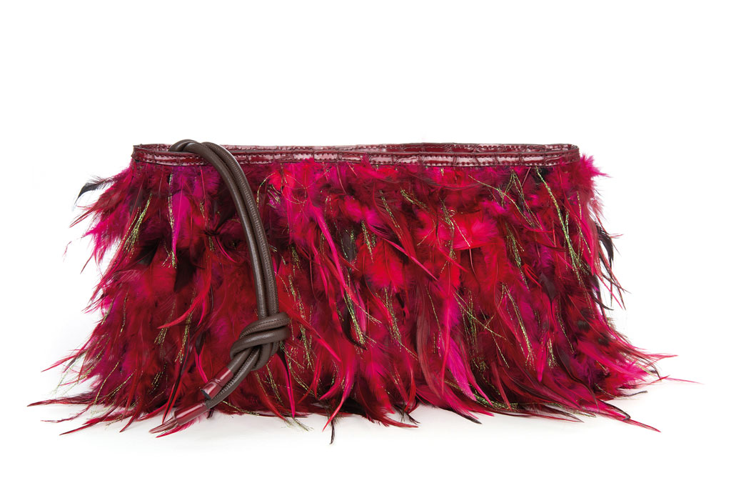 Dries-Van-Noten-Sequin-and-Feather-Bag---£390--Liberty