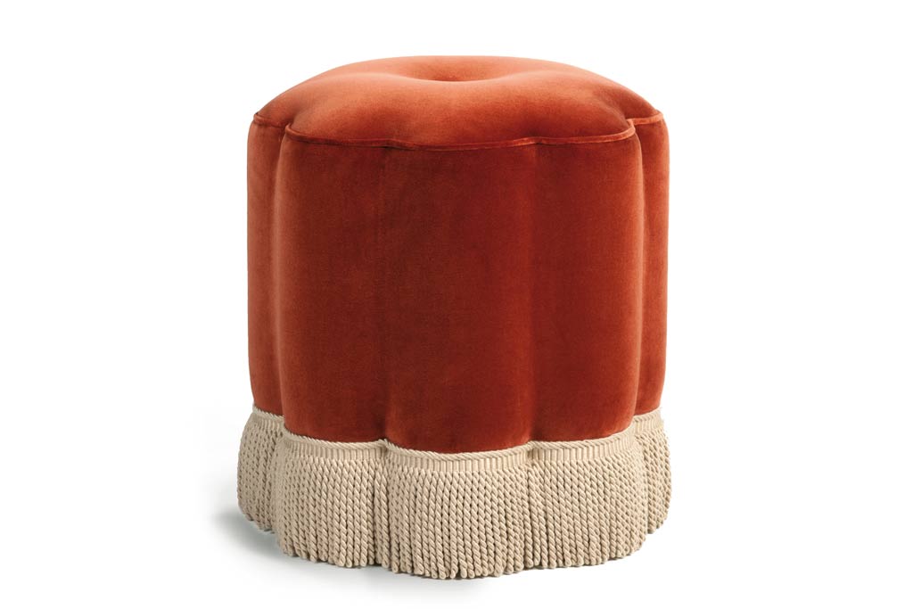 Fringed Flower Footstool - Soho Home