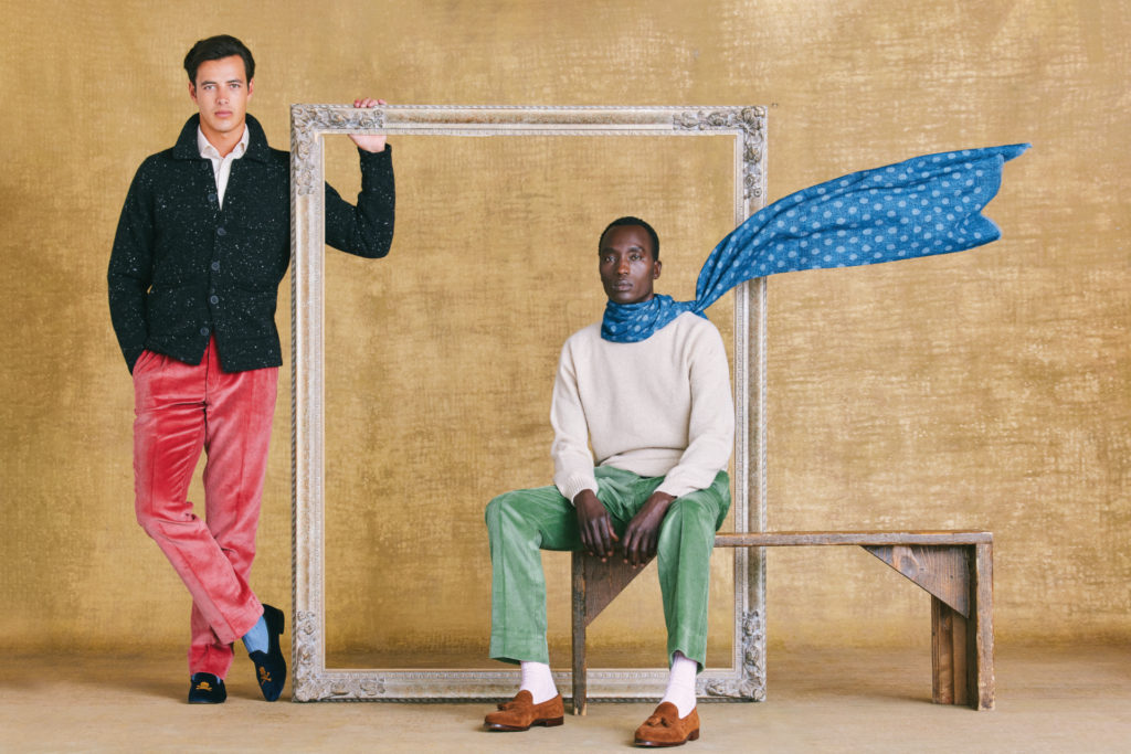 Two models with a frame