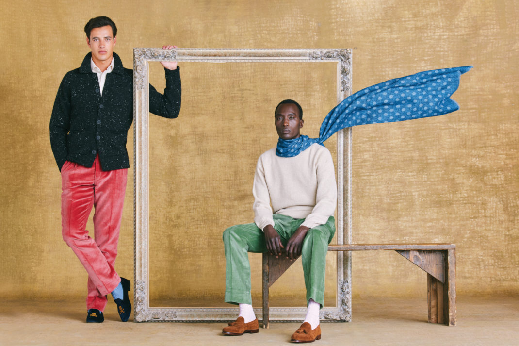 Two models with a frame