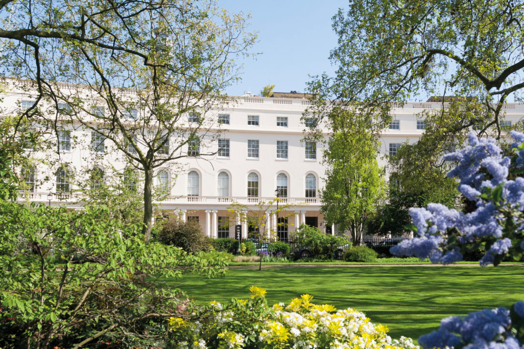 19th century London terrace and gardens