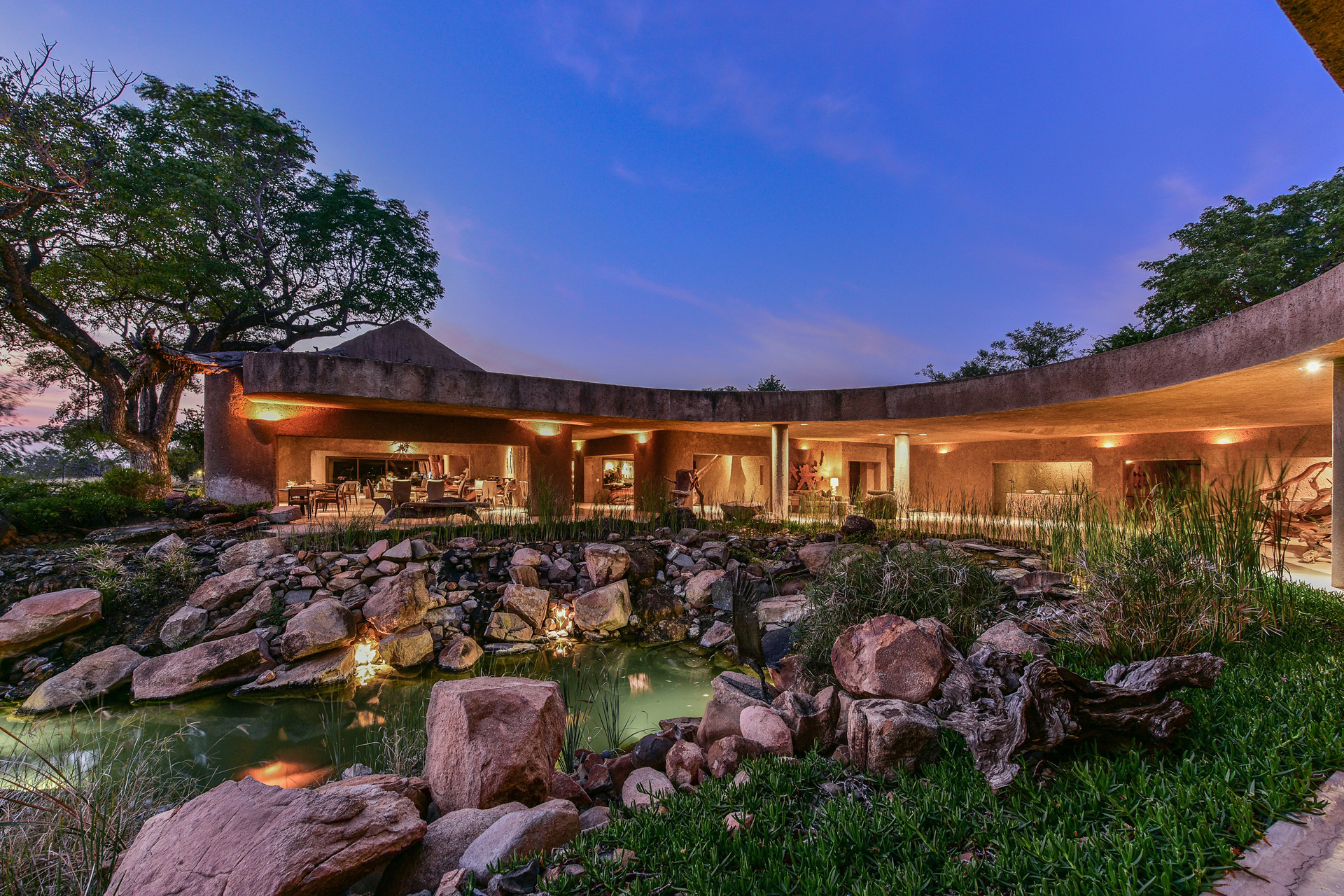 Earth Lodge Water Feature