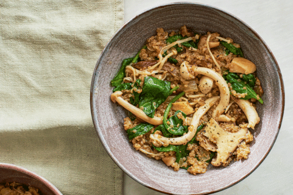Mushroom Quinoa Risotto
