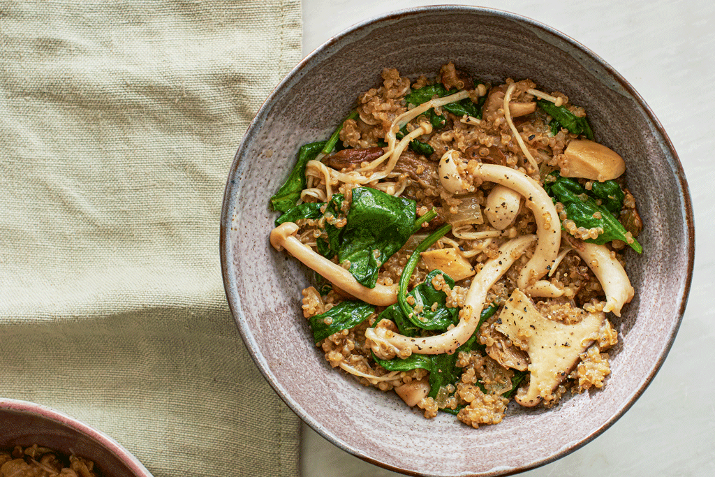 Mushroom Quinoa Risotto