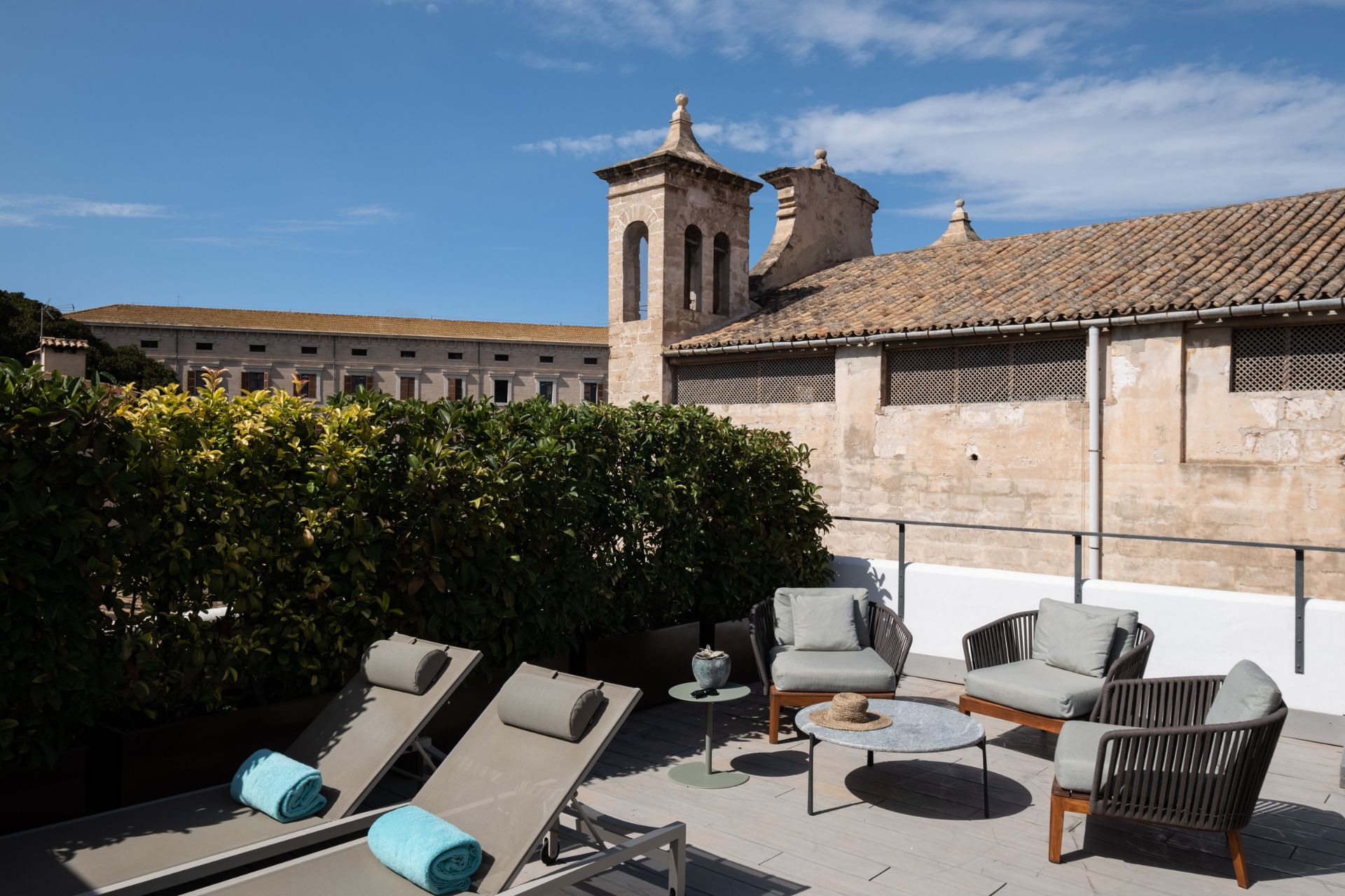 A rooftop terrace in Palma