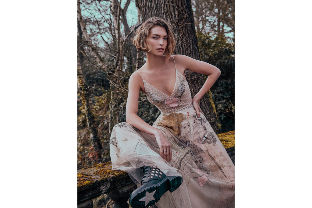 Sky fall deals embellished maxi